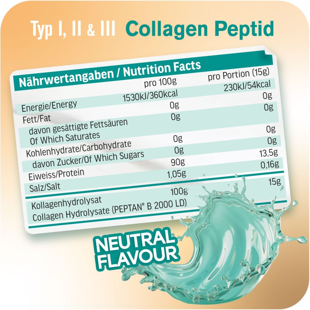 COLLAGEN PEPTIDES, 300 g - etiketė