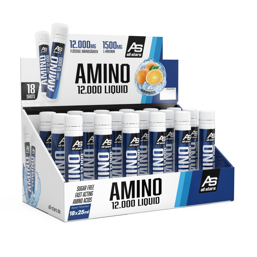 AMINO 12000, 25 ml x 18 vnt. - etiketė