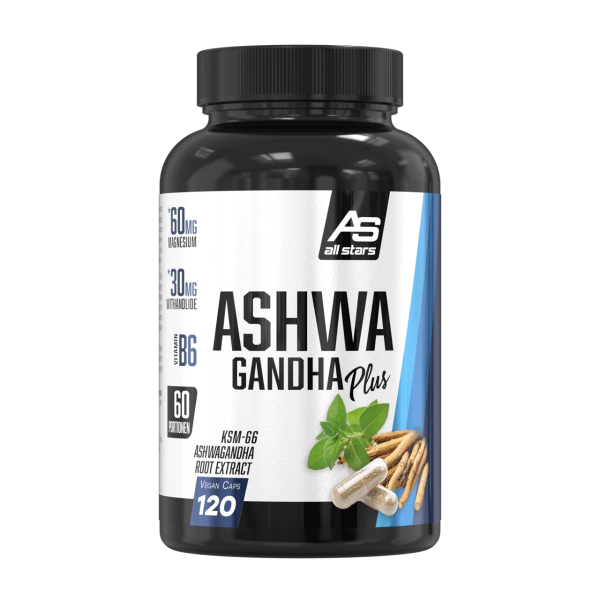 Ashwagandha plus, 120 kapsulių