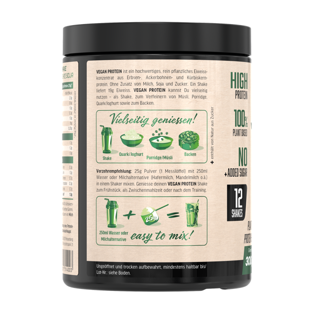 VEGAN PROTEIN, 300 g - etiketė