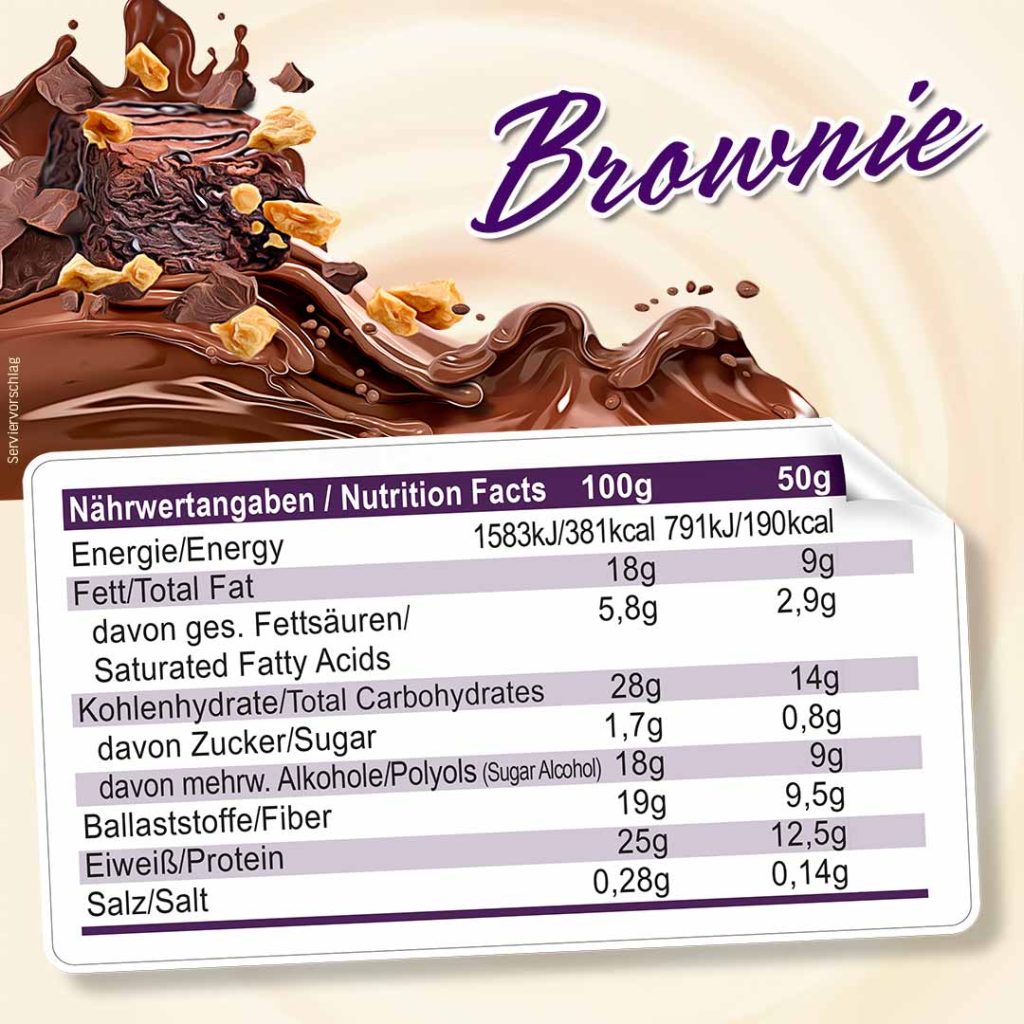 PROTEIN COOKIE CHRUNCH, 50 g - etiketė