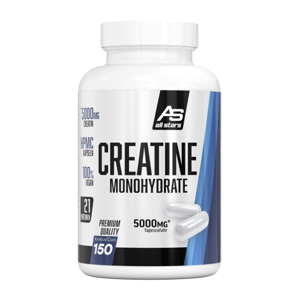 CREATINE monohydrate, 150 kapsulių