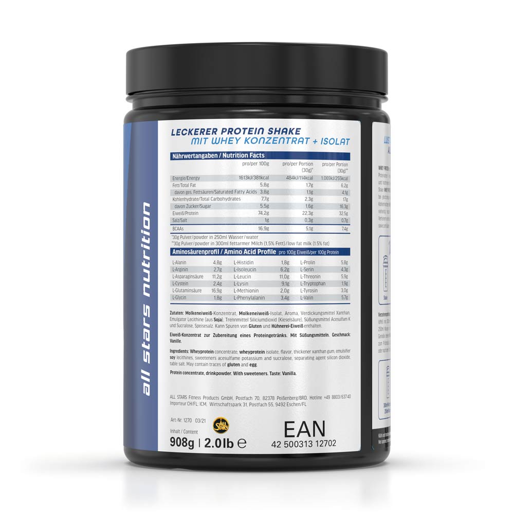WHEY PROTEIN, 908 g - etiketė
