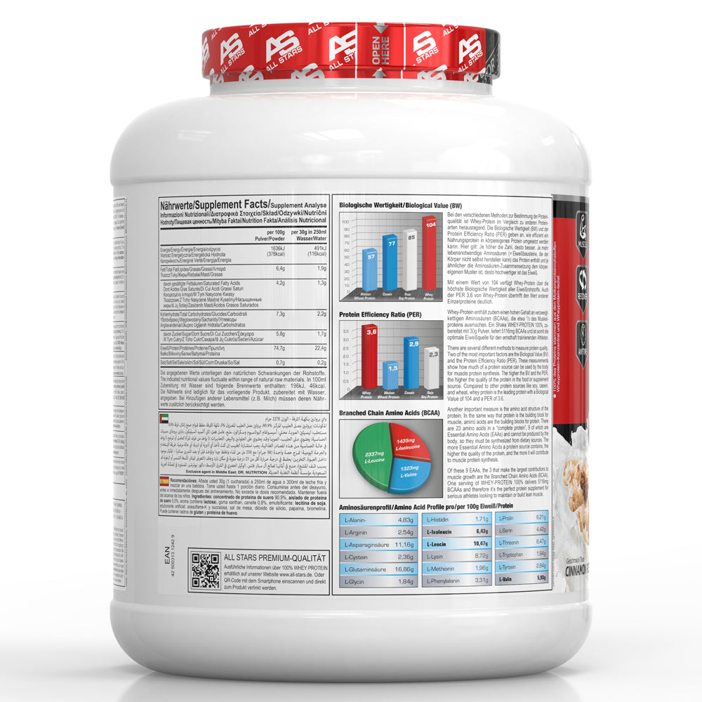 WHEY 100%, 2270 g - etiketė